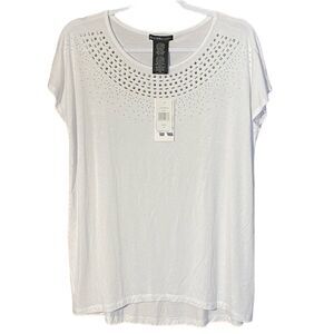 Women's NWT Design History Embelished Short Sleeve Tee Size Small